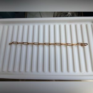 Paperclip Gold Bracelet